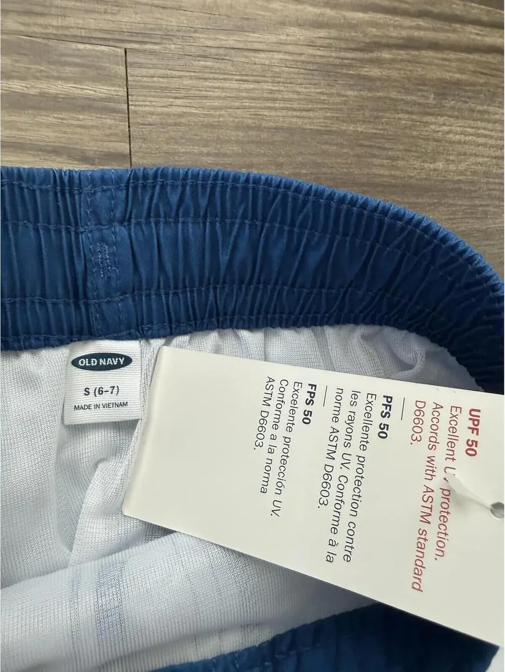 Old navy boys 6-7 swim trunks SPF 50 NEW summer vacation pool